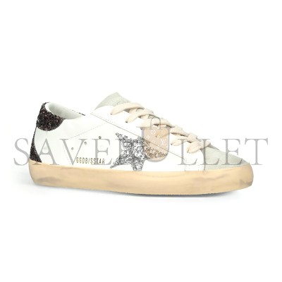GOLDEN GOOSE WOMEN'S SUPERSTAR STAR-APPLIQUE LOW-TOP LEATHER SNEAKERS GWF00102